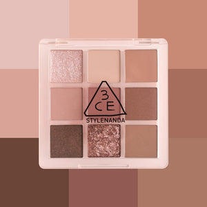 3CE Multi Eye Color Palette #SOME DEF with Eyeshadow Brushes 4ea