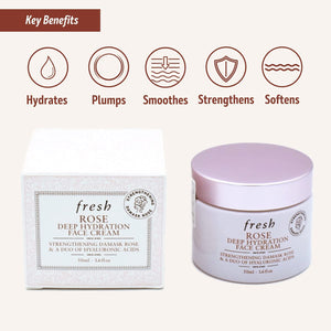 Fresh Rose Deep Hydration Strengthening Face Cream 1.6 oz