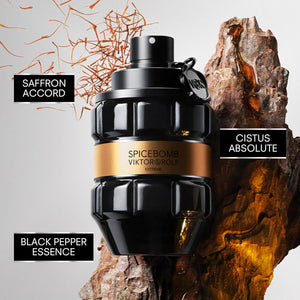 Viktor&Rolf Viktor&Rolf - Spicebomb Extreme Eau de Parfum - Woody & Spicy - Cologne for Men - With Notes of Amber & Vanilla - 3 Fl Oz