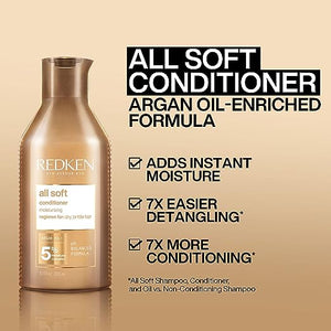 Redken all soft conditioner for dry brittle hair 10.1 oz
