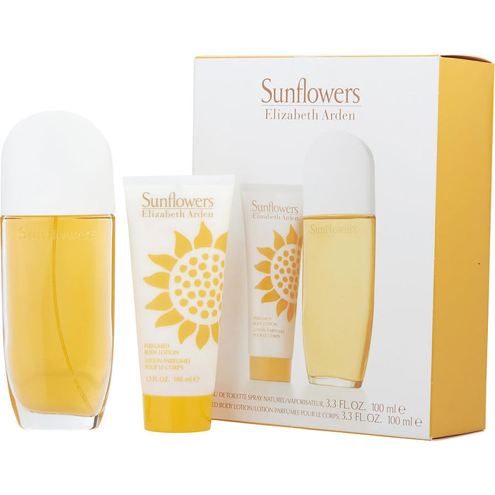 Sunflowers by elizabeth arden edt spray 3.3 oz & body lotion 3.3 oz