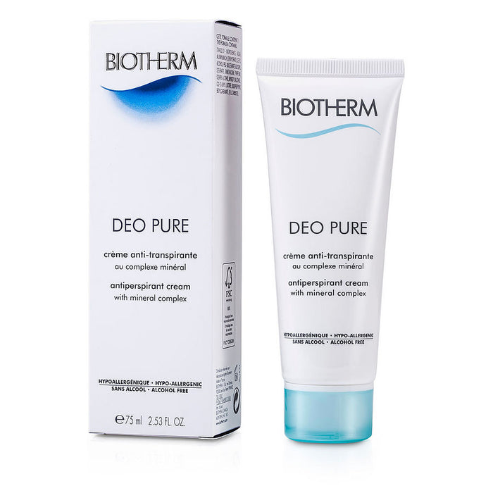 BIOTHERM deo pure antiperspirant cream ( alcohol free )75ml/2.53oz