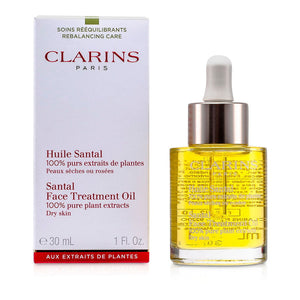 Clarins face treatment oil - santal (for dry skin)  --30ml/1oz