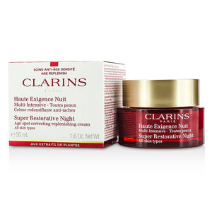 Clarins super restorative night age spot correcting replenishing cream  --50ml/1.6oz