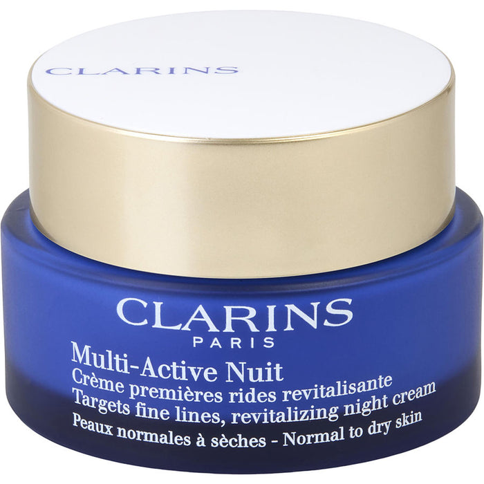 Clarins multiactive night targets fine lines revitalizing night cream  for normal to dry skin  50ml/1.7oz