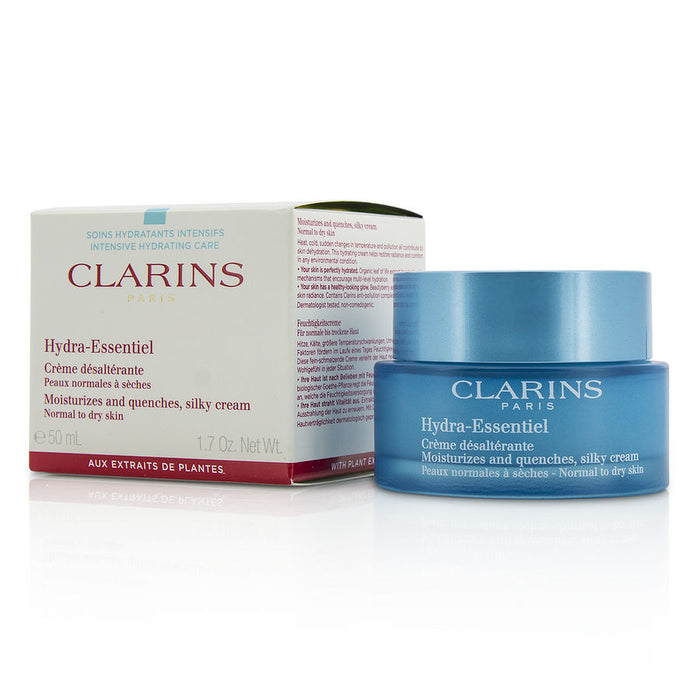 Clarins hydraessentiel moisturizes & quenches silky cream  normal to dry skin  50ml/1.7oz