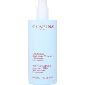 Clarins body-smoothing moisture milk with aloe vera - for normal skin  --400ml/13.9oz