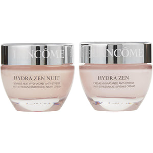 Lancome hydra zen moisturising partners set: anti-stress moisturising cream 50ml/1.7oz + anti-stress moisturising night cream 50ml/1.7oz - all skin types --2pcs