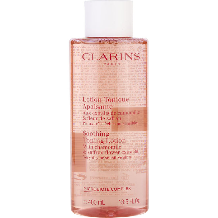 Clarins soothing toning lotion with chamomile & saffron flower extracts  very dry or sensitive skin  400ml/13.5oz