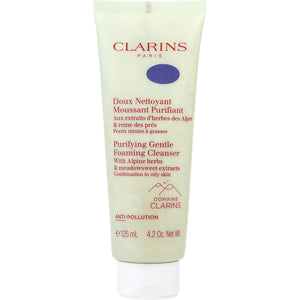 Clarins purifying gentle foaming cleanser with alpine herbs & meadowsweet extracts - combination to oily skin  --125ml/4.2oz