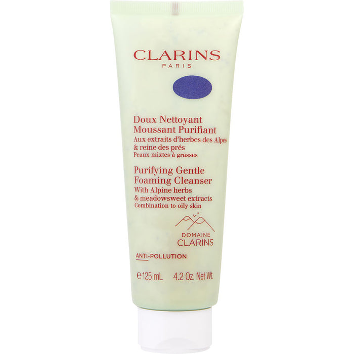 Clarins purifying gentle foaming cleanser with alpine herbs & meadowsweet extracts  combination to oily skin  125ml/4.2oz