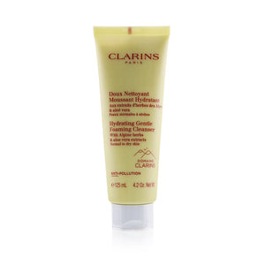 Clarins hydrating gentle foaming cleanser with alpine herbs & aloe vera extracts - normal to dry skin  --125ml/4.2oz