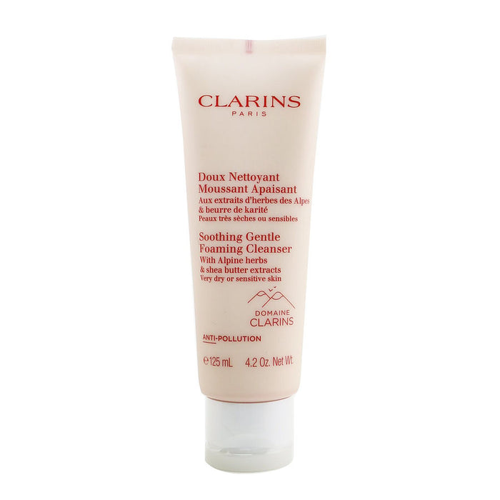 Clarins soothing gentle foaming cleanser with alpine herbs & shea butter extracts  very dry or sensitive skin  125ml/4.2oz