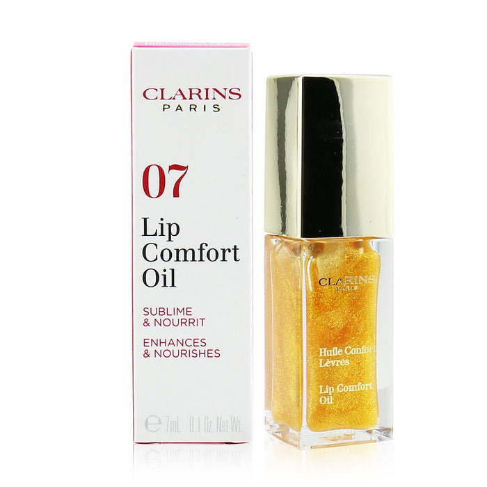 Clarins lip comfort oil  # 07 honey glam  7ml/0.1oz