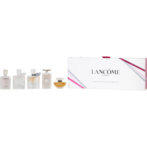 Lancome variety 5 piece mini variety with la vie est belle & tresor & miracle & idole & flower of happiness and all are eau de parfum minis