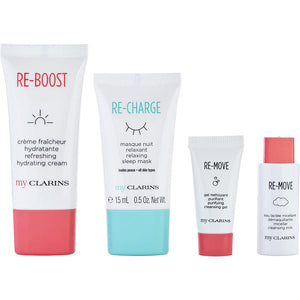 Clarins healthy skin must-haves -- 4pcs 100ml / 3.4oz