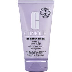 Clinique  all about clean foaming facial soap ( very dry to dry combination ) -150ml/5oz