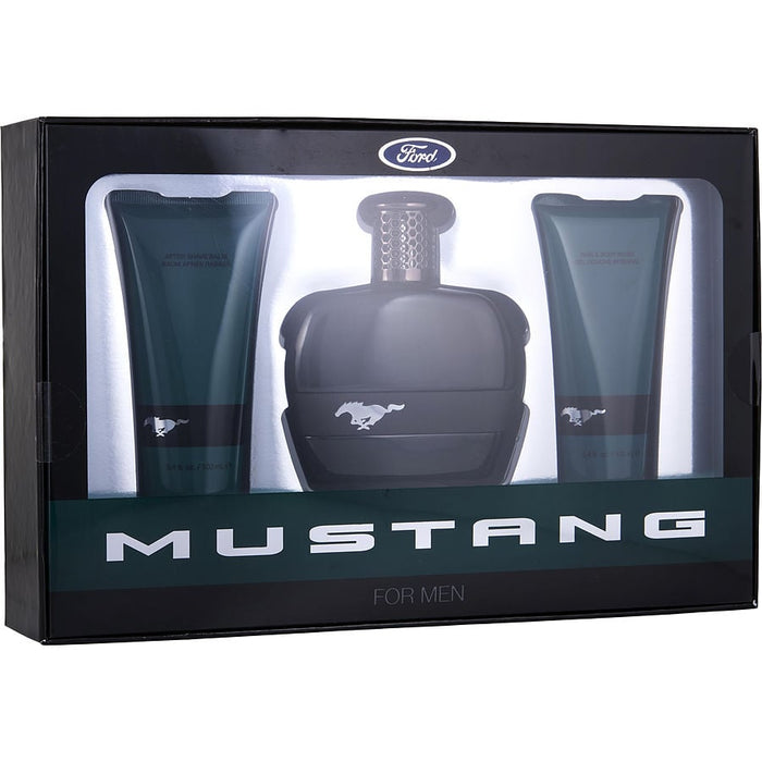 Ford mustang green by estee lauder edt spray 3.4 oz & aftershave balm 3.4 oz & hair and body wash 3.4 oz
