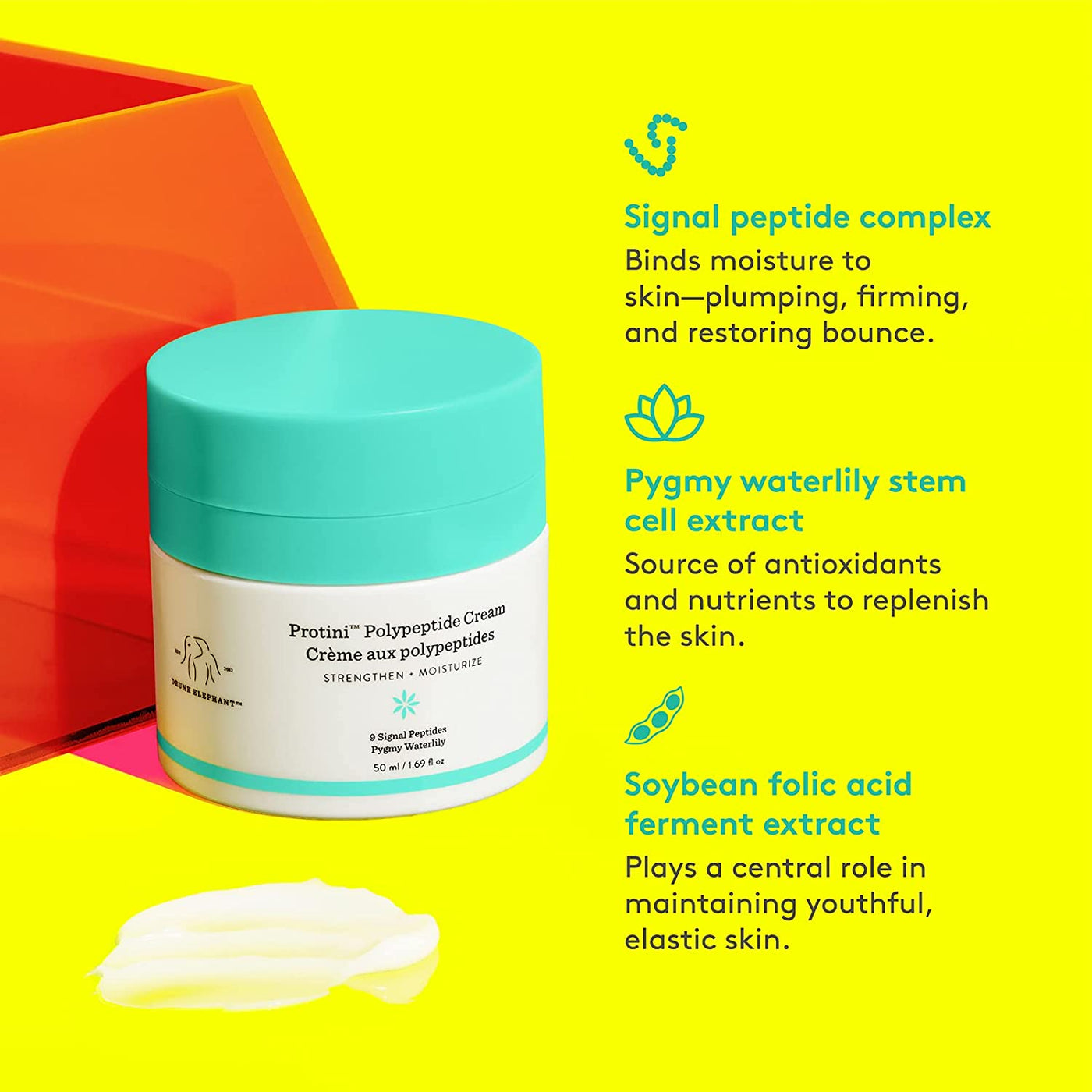 Drunk Elephant Protini Polypeptide Cream. Protein Face Moisturizer