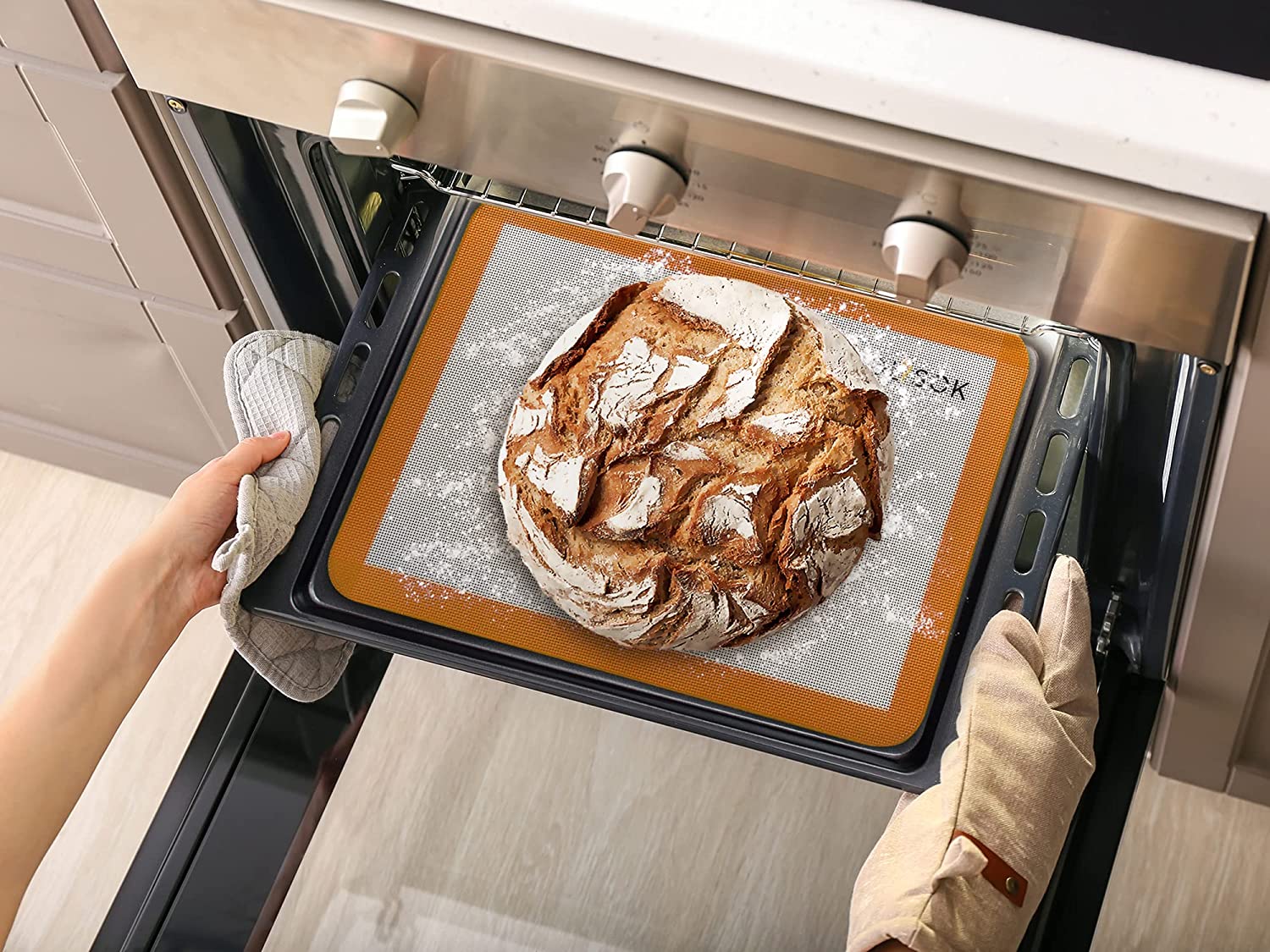 Silicone Baking Mats (2-Pack, Half Sheet Size) - Thumbnail 2